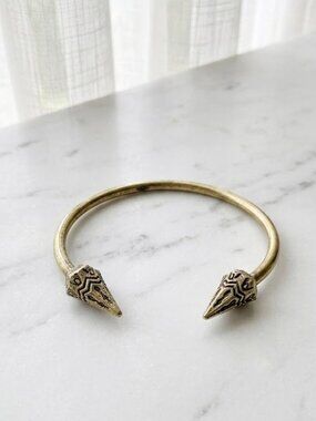 *Clearance* Ladies Gold Aztec Dangle Bangle Bracelet